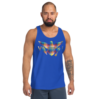 Virgin Islands Madras Flag Men's Tank Top